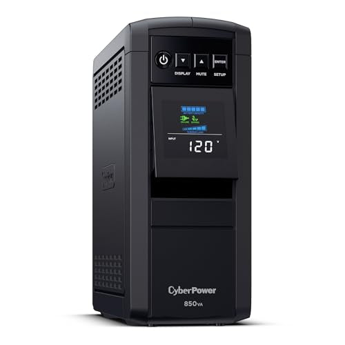 CyberPower CP850PFCLCD PFC Sinewave UPS Battery Backup and Surge Protector - size: 850VA, style: Mini-Tower