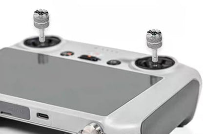 Upgrade Drone Parts Aluminum Joystick for with Screen Control of DJI RC/RC2 (Silver) - color: Silver