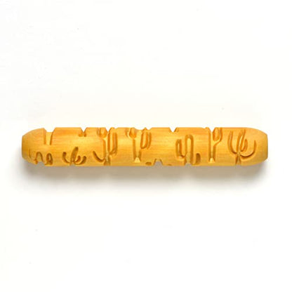 MKM Pottery Tools Wood Hand Rollers for Clay (HR-49 Saguaro Paradise) - size: HR-49 Saguaro Paradise