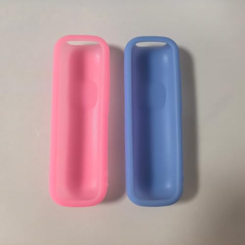 2 Pack Remote Cover for Roku TV Controller Glow in The Dark,Pink Blue - color: Glow Pink and Glow Blue, size: 2 Pack