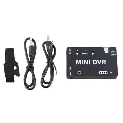 Mini FPV DVR Module, Aluminum Alloy Body, Video Recorder, Battery, NTSC PAL Support, 32GB Memory Card, AV Output, Menu Language Options, for FPV Drone, RC Model Racing Car