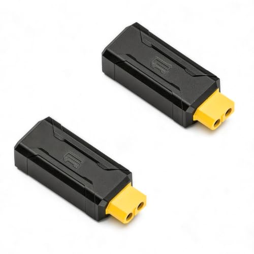 2 Pcs XT60 Drone Connector XT60 Male Plug to Male Plug Model Airplane Adapter for Drones,Lithium Batteries,Model Aircraft etc (Male to Female)