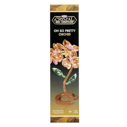 RoseArt Crystal Gem Creations Orchid Flower Kit, Ages 8+ - style: Orchid Flower
