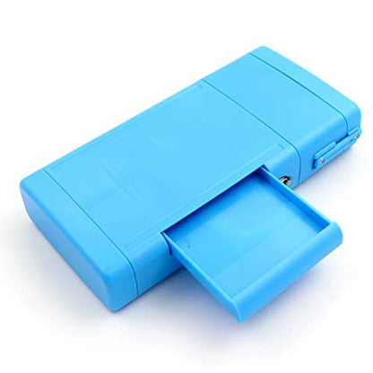 CUESOUL ANTIE Hard Dart Case, Holds 6 Steel/Soft Tip Darts & Extra Tips, Shafts & Flights, Durable Use - color: Solid Blue