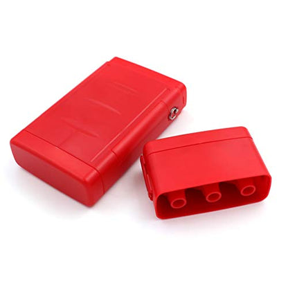 CUESOUL ANTIE Hard Dart Case, Holds 6 Steel/Soft Tip Darts & Extra Tips, Shafts & Flights, Durable Use - color: Solid Red