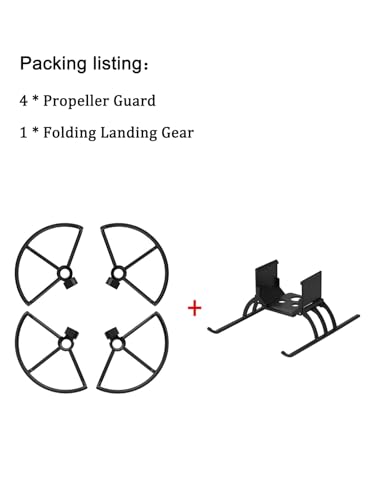 Propeller Guard + Landing Gear for Holy Stone HS720 / HS720E Quick Release Protector Blades Anti-Collision Props Foldable Extended Leg Drone Accessories