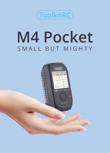 M4 80W 5A MINI Pocket Smart Compact Balance Charger Built-in USB C XT30 XT60 Output for ToolkitRC 1-4S Lipo LiHv Life Battery (M4 Pocket 1PC) - style: M4 Pocket 1PC
