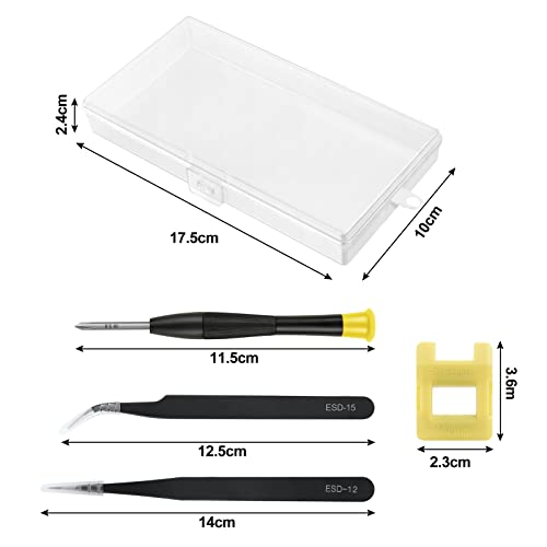 Ainiv Mini Precision Screwdriver Set, 18PCS Small Magnetic Screwdriver - color: 18 Pieces