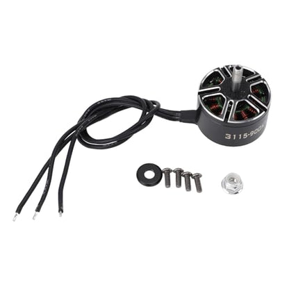 3115 900KV Brushless Motor, 2-6S RC Motor for FPV Racing Drone with Fast Rotation Speed for 9/10/11 Inch RC FPV Drones, Accurately Control The Quadcopter Speed and Position
