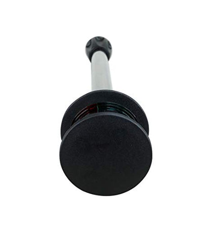 Pactrade Marine Boat Bi-Color Navigation Bow Light Red and Green Pole Light with 12 Inches with 2-Pin Removable Plug in Aluminum Post for Boat Pontoon Yacht Skeeter