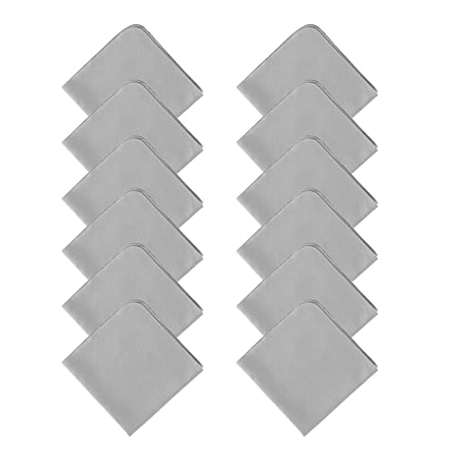 SPUDZ 12 Pack Micro Fiber Cleaning Cloths | Large 6" x 6" Inches Cloths | - size: 12 Pack