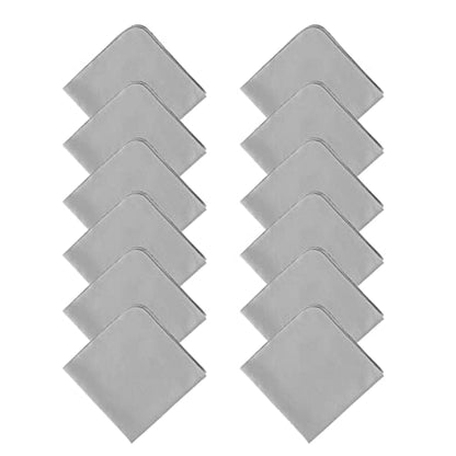 SPUDZ 12 Pack Micro Fiber Cleaning Cloths | Large 6" x 6" Inches Cloths | - size: 12 Pack