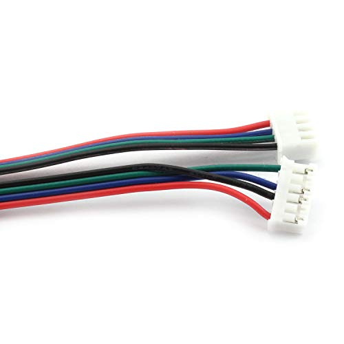 4PCS 1.5M 59 Inch Stepper Motor Cables Lead Wire HX2.54 4 Pin to 6 Pin