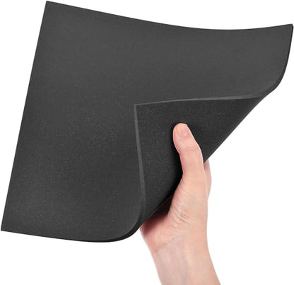 Boxonly EVA Foam Sheets Roll for Cosplay Halloween Model Making Mounting Photos Presentations DIY Arts and Crafts EVA Craft Foam Sheets Craft Sheet Black 250 x 250 x 5mm 4pcs - size: 250 x 250 x 5mm