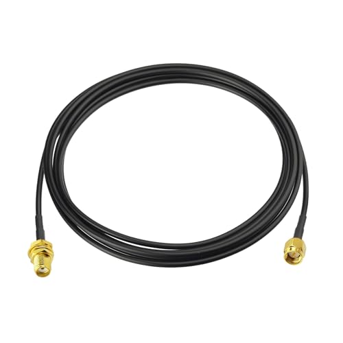 Superbat SMA Male to SMA Female Bulkhead Cable 6ft 50 Ohm Coax Cable for SDR Antenna Ham Radio, 3G 4G LTE Antenna, ADS-B, GPS Meter Radio etc. - size: 6ft