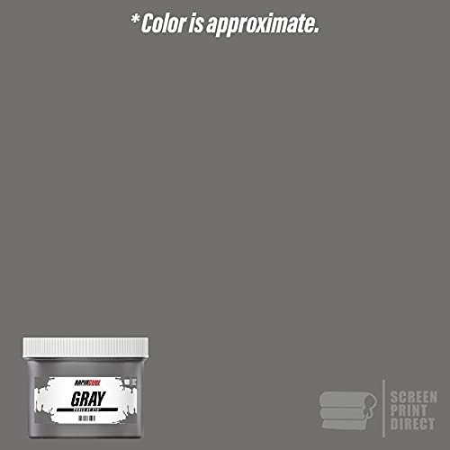 Rapid Cure® Gray Plastisol Ink - Silk Screen & Screen Printing Ink, 8 oz. - color: Gray, size: 8 fl oz