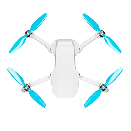 Master Airscrew Stealth Propellers for DJI Mini 2, Mini 2 SE, Mini SE & Mini 4K - Blue, 4 propellers in set - color: Blue