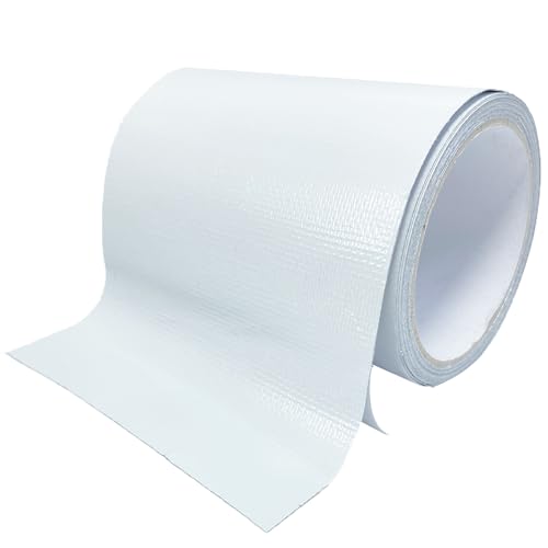 Waterproof Repair Tape for Awning, 5IN x 20FT Outdoor Canvas Tarp Repair Tape, Tent, Boat Covers, Canopy, Sail Tape, Tear Repair Patch Kit, Heavy Duty UVproof, White - color: White, size: 5IN X 20FT