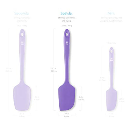 DI ORO Large Silicone Spatula - 600F Heat Resistant, Lavender - color: Lavender