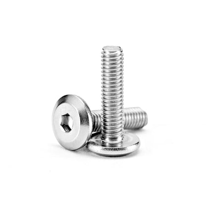 M3-0.5 x 8mm Flat Round Head Hex Socket Cap Screws Bolts, Furniture Screws, 304 Stainless Steel, Metric Allen Hex Drive, Bright Finish, Machine Fully Threaded, 100PCS - size: M3-0.5 x 8mm(100PCS)