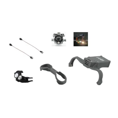 Mini 5 Night Flight Light Accessory for DJI Mini 5, Gimbal-Follow Dual Lamp LED Spotlight, High-Brightness Multifunction Drone Light, Upgraded Version, 700-1000LM (Manual Control) - size: Manual Control
