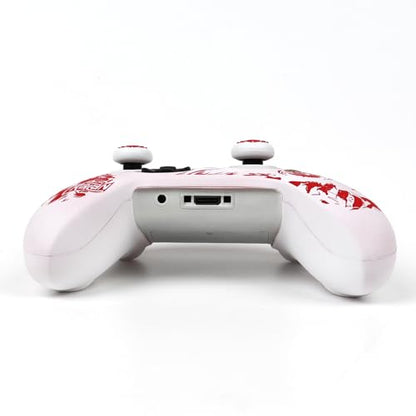 Lion Skin Compatible with Xbox Series X Wireless Controller, RALAN Protector Case， Customised Thumb Grips Cap - color: Lion White Red