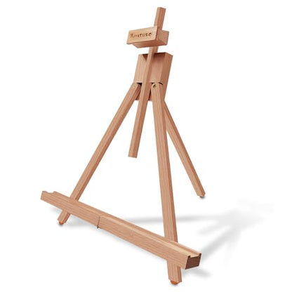 Miratuso Painting Easel, A-Frame Wooden Tabletop Easel Display Stand - style: Single