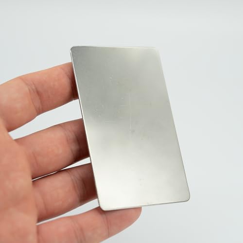 StayMax Metal Engraving Blank Stamping Blanks Metal Plate 10 Pack 3.3 * 2.1 Inch