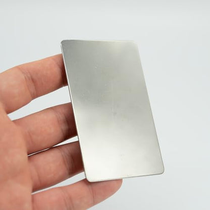 StayMax Metal Engraving Blank Stamping Blanks Metal Plate 10 Pack 3.3 * 2.1 Inch
