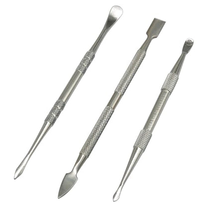 Jiozermi 3 Pack Wax Carving Tools, Stainless Steel Sculpting Tools - color: Silver, size: 3 Pcs