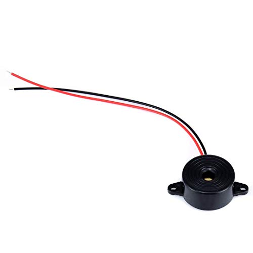 6 Pcs DC 3-24V 85dB Sound Electronic Buzzer Alarm Black 23 x 12mm