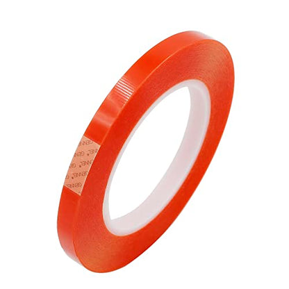 4pcs (2mm 3mm 5mm 10mm x 25M) Clear Double Sided Adhesive Tape - size: 4pcs (2mm+3mm+5mm+10mm)