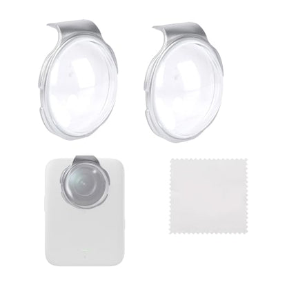 2pcs Lens Guards for DJI Osmo 360 Camera, Optical Tempered Glass Lens Protector Cover 9H Hardness High Transmittance for Camera Accessories