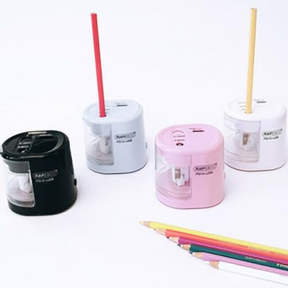 Rapesco 1449 PS12-USB Electric Pencil Sharpener, Dual Hole, Black - color: Black