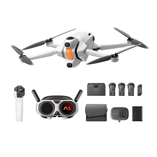 Antigravity A1 - 8K 360 Drone for Immersive Flight, Point-to-Fly Motion Control for Adults, Kids & Beginners, Obstacle Avoidance, 249g & Foldable, Deep Track, Auto Return, 10km Range, Auto Edit (Infinity Bundle with Passport Holder)