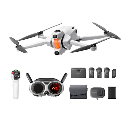 Antigravity A1 - 8K 360 Drone for Immersive Flight, Point-to-Fly Motion Control for Adults, Kids & Beginners, Obstacle Avoidance, 249g & Foldable, Deep Track, Auto Return, 10km Range, Auto Edit (Infinity Bundle with Passport Holder)