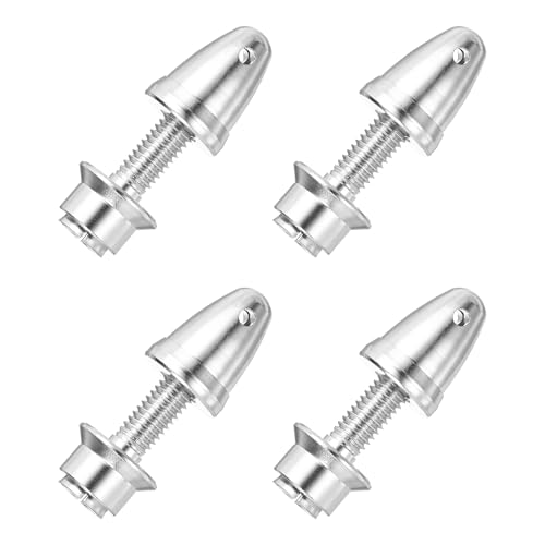 MECCANIXITY Propeller Adapter RC Plane Airplane Spinners, 3/3.17mm Aperture and 6mm Output Axle Propeller Adapter Saver for Shaft Brushless Motor Speed Controllers, Pack of 4 - size: 3/3.17mm x 6mm