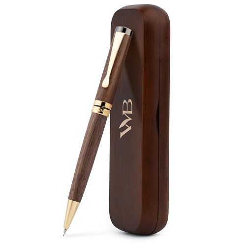 Wordsworth & Black Luxury Bamboo Wood Mechanical Pencil 0.7mm for Drafting - color: Brown Wood