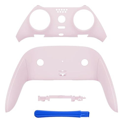 eXtremeRate Top Bottom Decorative Trim Shell Compatible with p s 5 Edge Controller DIY Replacement Front Back Clip Shell, Custom Cherry Blossoms Pink Plates Cover Compatible with p s 5 Edge Controller - color: Cherry Blossoms Pink