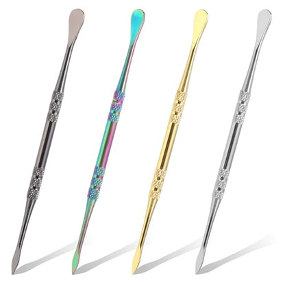 4PCS Wax Carving Tools, Stainless Steel Sculpture Tool Modeling Carving Tools Double-Headed Sculpting Tool for Modeling