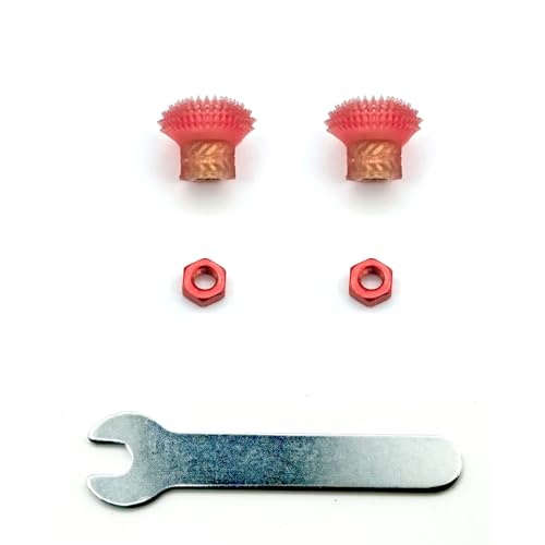Felistick Thumbur RC Transmitter Radio Controller Stick Ends FPV Controller Accessories Replacement Joystick (red, M3) - color: red, size: M3