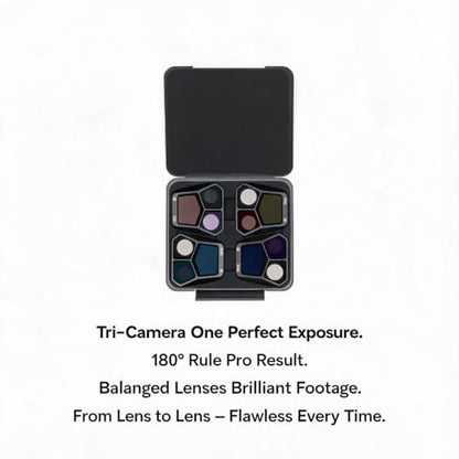 for DJI Mavic 3 Pro ND Filters Set, ND8/ND16/ND32/ND64, Optimized for Triple-Camera System, Balanced Exposure, Smooth 180° Shutter Angle Video