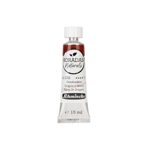 Schmincke - Horadam Naturals, Dragon's Blood, 15 ml, 26320006, finest vegan watercolor, natural pigments, combination of watercolor and gouache, tube 15 ml - color: Dragon's Blood