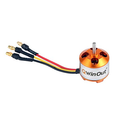 QWinOut A2212 1000KV Brushless Outrunner Motor 13T with 3.5mm Male Banana Bullet for RC DIY Aircraft Multi-Copter Quadcopter Drone (4 Pcs)