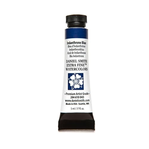 Daniel Smith Extra Fine Watercolor Paint, 5ml Tube, Indanthrone Blue, 284610043 - color: Indanthrone Blue
