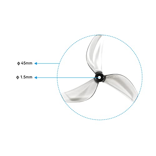 BETAFPV 16pcs Gemfan 45mm 3-Blade Propeller 1.5mm Shaft for 1S FPV Drone