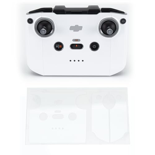 WRAPGRADE Skin Stickers Compatible with DJI RC-N2/N3 (Racing White) - color: RACING WHITE