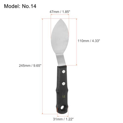 HARFINGTON No.14 Painting Palette Knife Stainless Steel Pointy Spatula