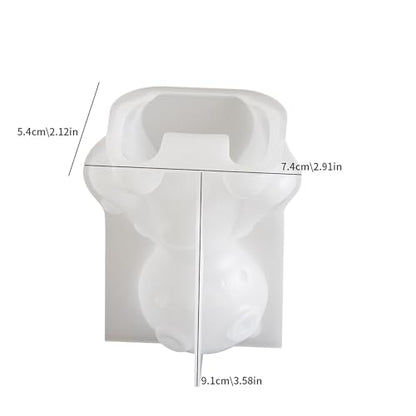 Animal Doll Candle Silicone Mold for Resin Casting & Candle Making - color: body-doll-4065