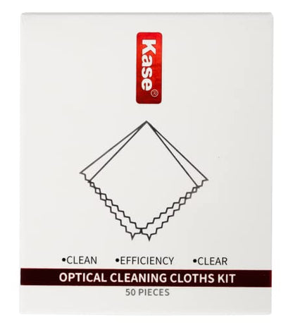 Kase 50 Pack Optical Microfiber Lens Cleaning Cloth Individually Vacuum Sealed 10cm x 10cm